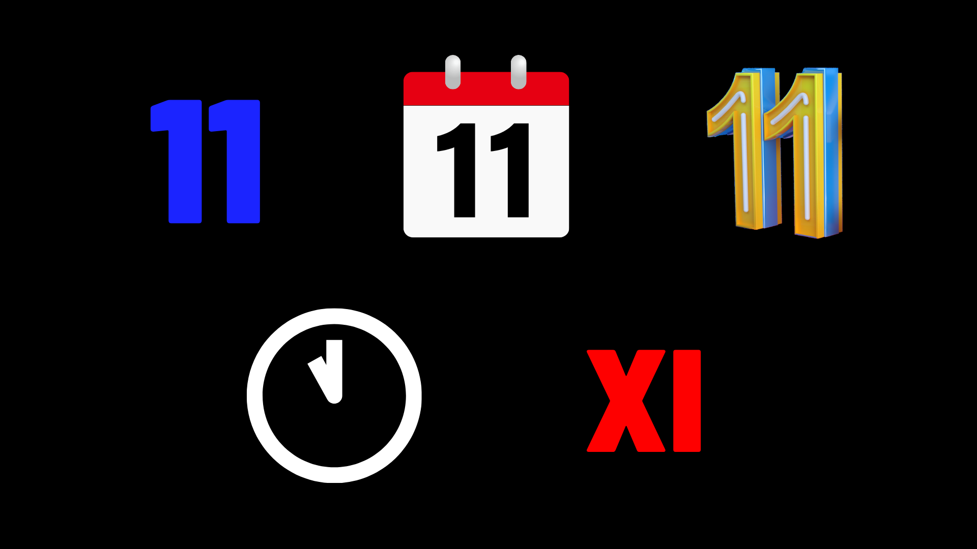 Symbols for 11