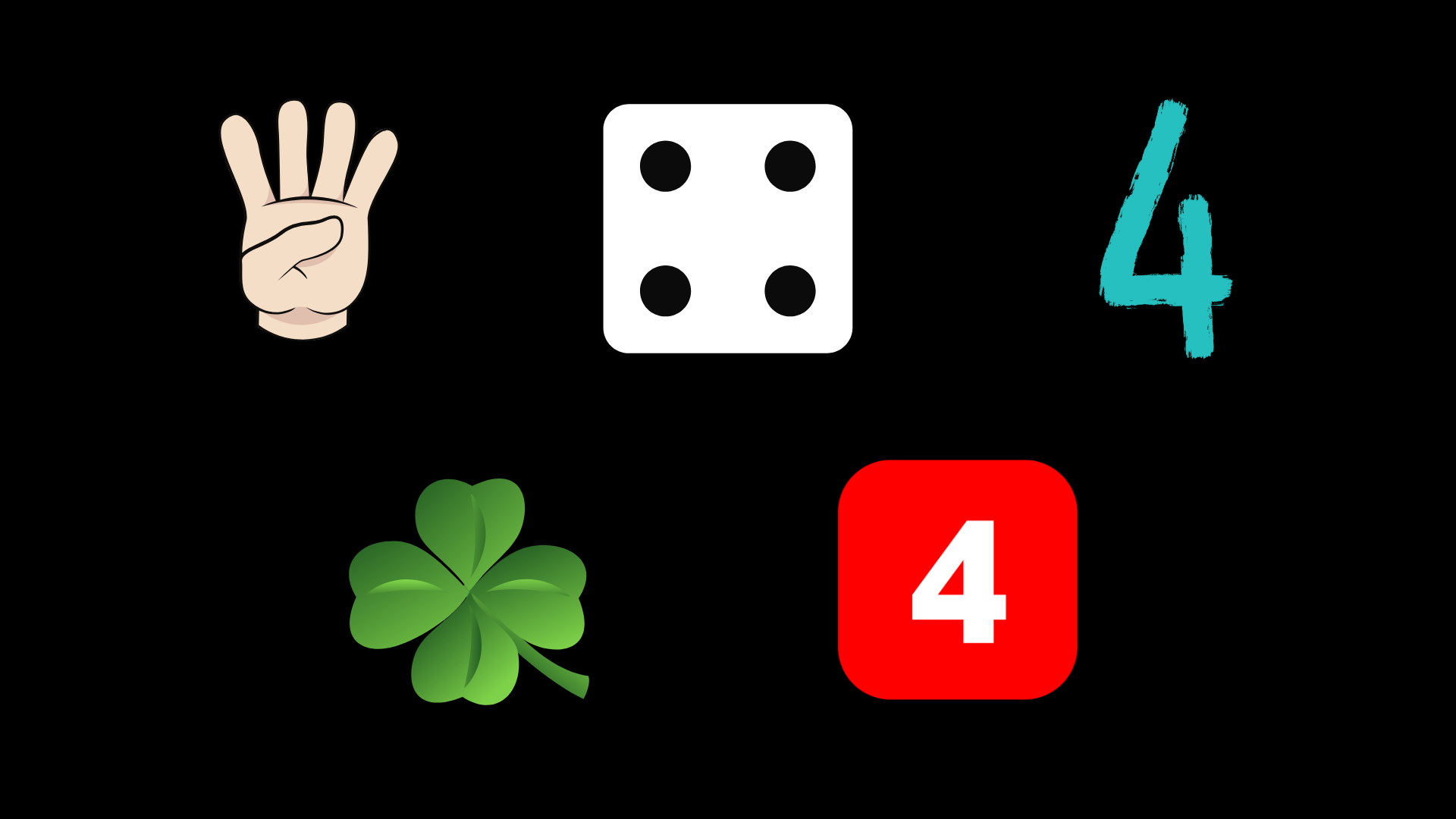 Symbols for 4