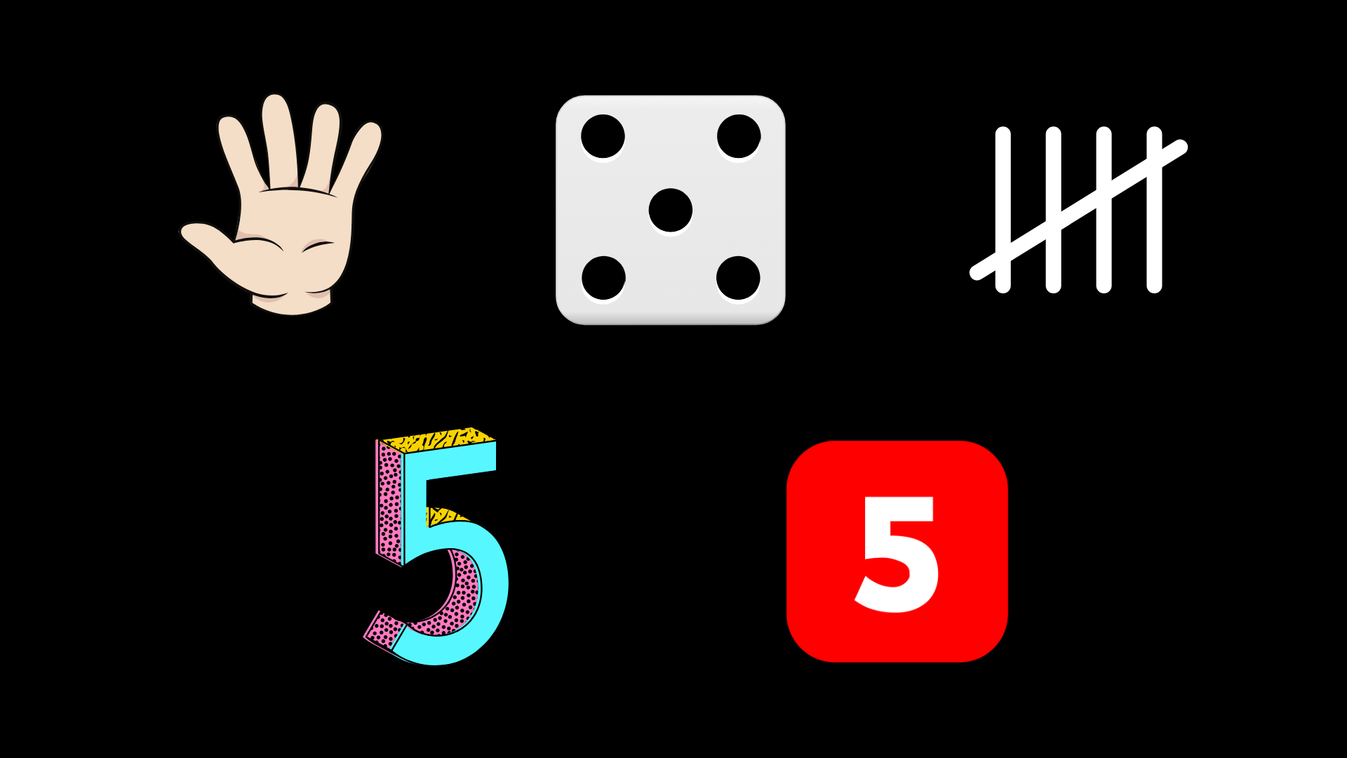 Symbols for 5