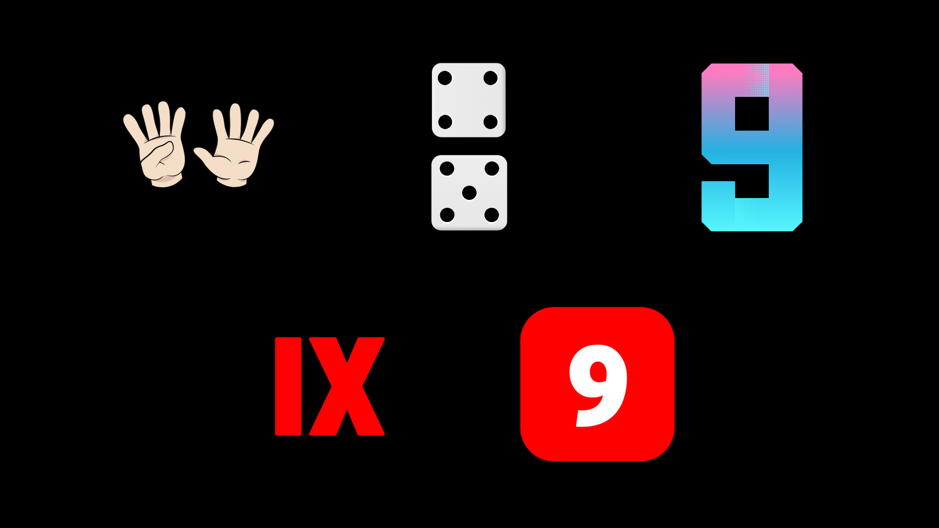 Symbols for 9