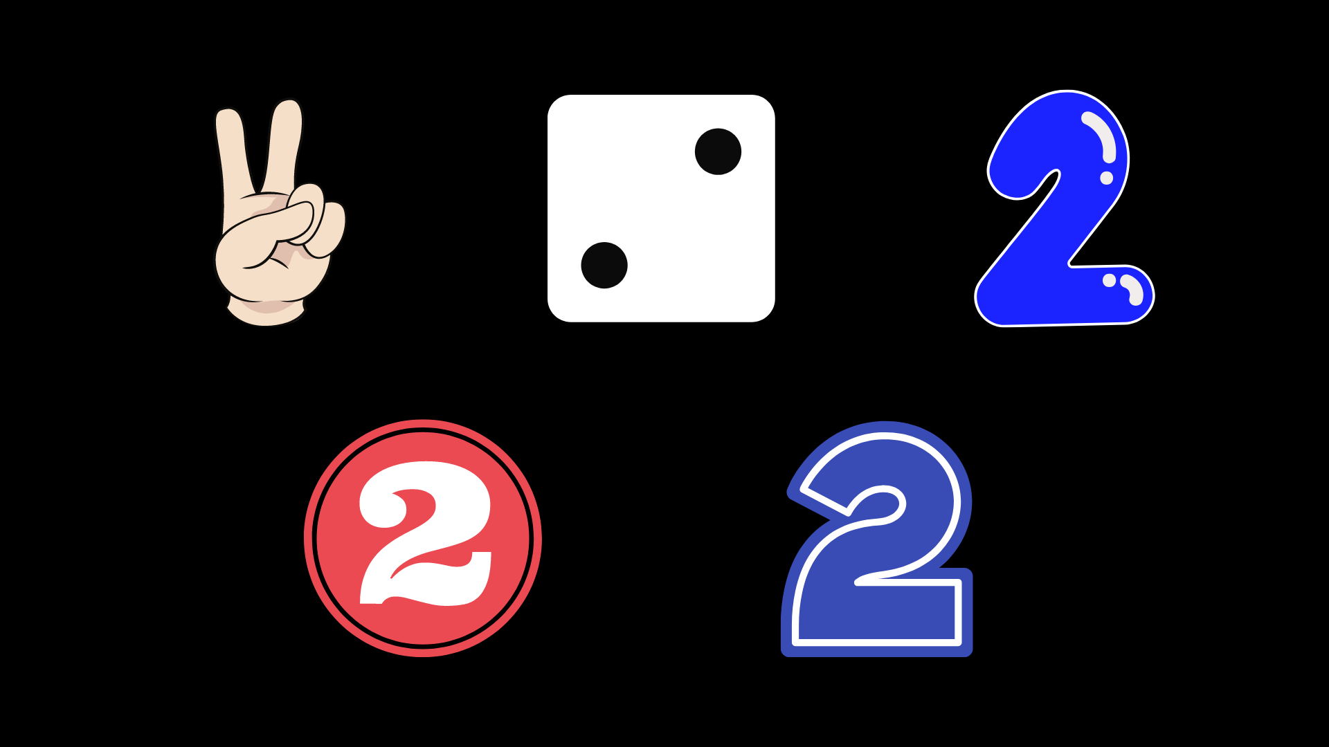 Symbols for 2