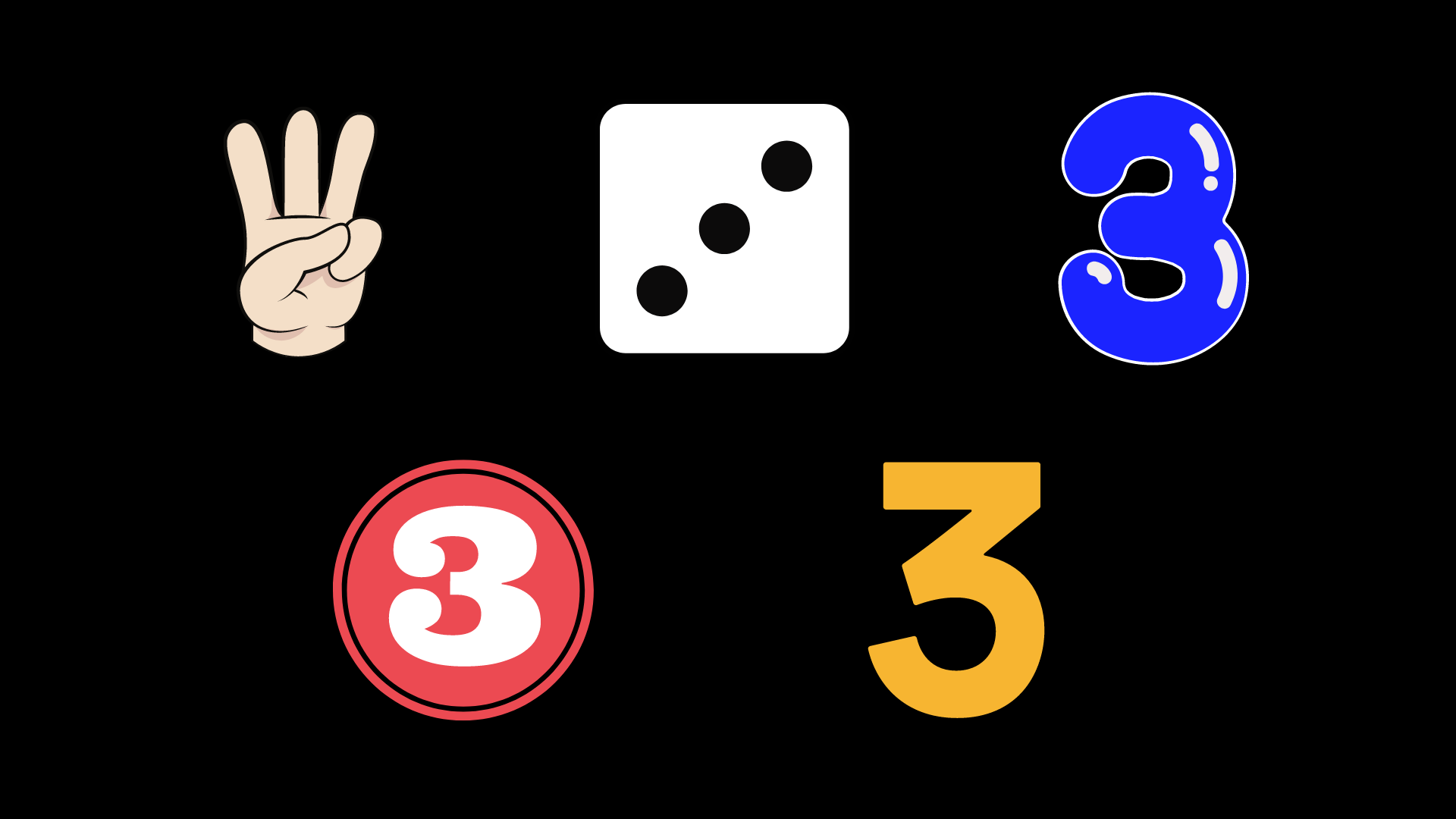 Symbols for 3